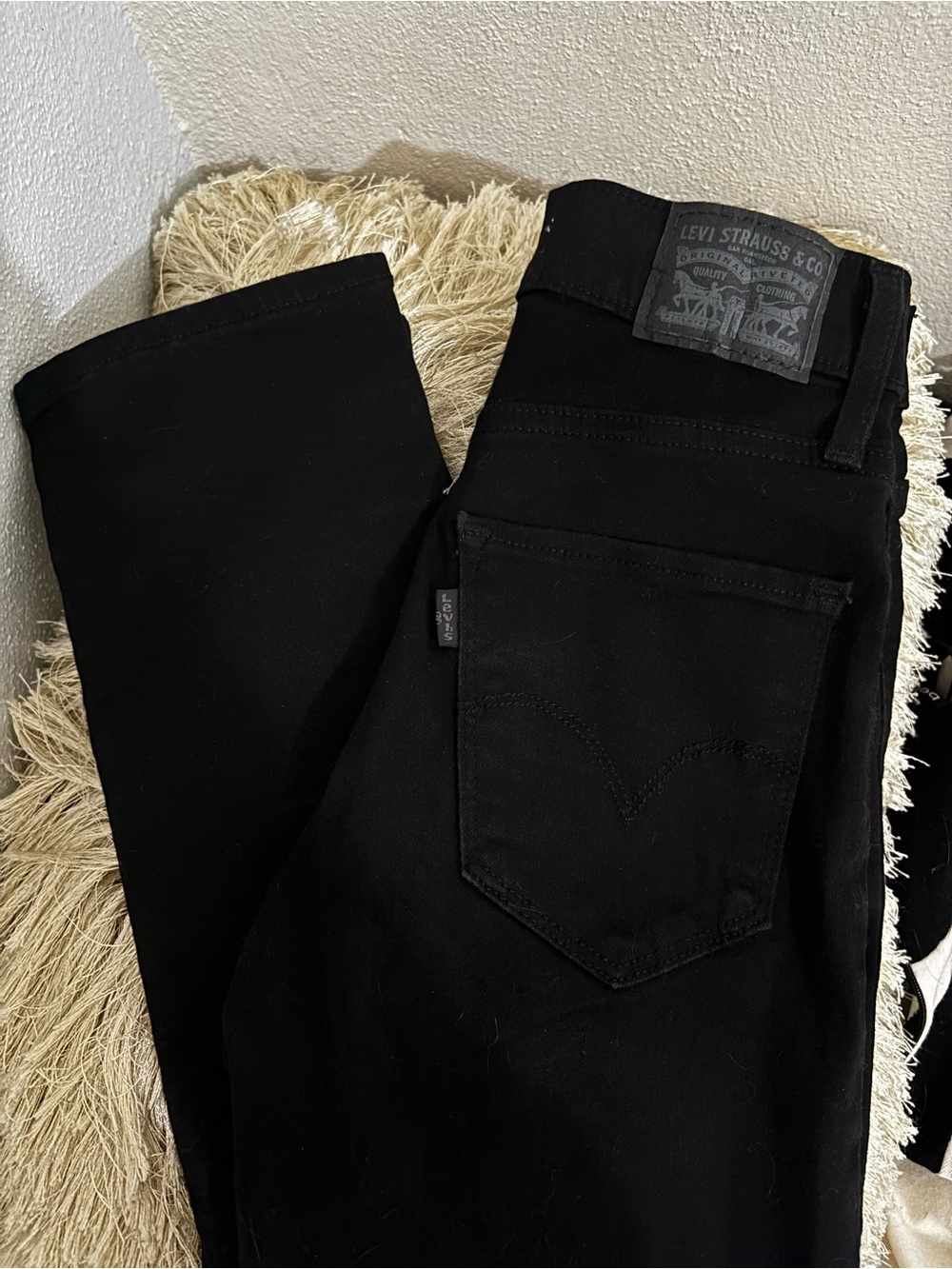 Levi's Black Woman’s Slim Straight Jeans